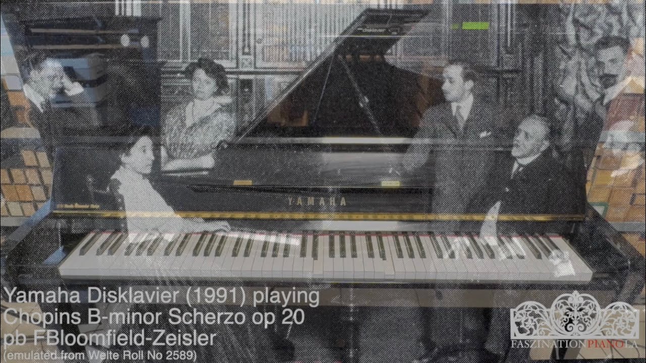 Yamaha Disklavier playing Chopin Scherzo Op 20 pb Fannie Bloomfield-Zeisler